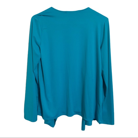 Scott Taylor Turquoise Waterfall Free Flowing Jacket Fits S or M - Picture 3 of 4